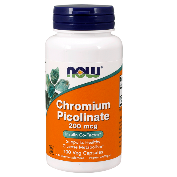 Viên uống bổ sung Crom bảo vệ tim mạch Now Chromium Picolinate 200mcg 