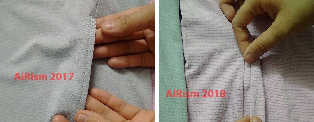 So sánh áo chống nắng Uniqlo AiRism năm 2019 với 2018
