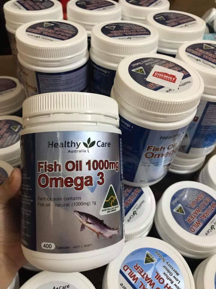 Dầu Cá Tự Nhiên Fish Oil Healthy Care Omega 3 1000mg
