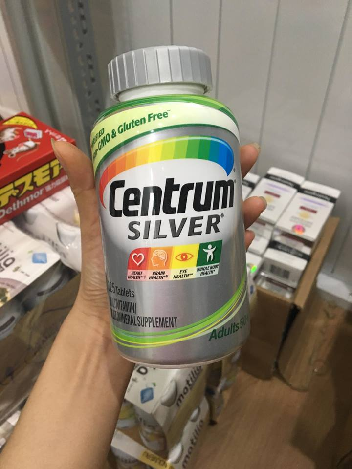 Vitamin tổng hợp Centrum Silver Adults 50+ của Mỹ loại 325 viên