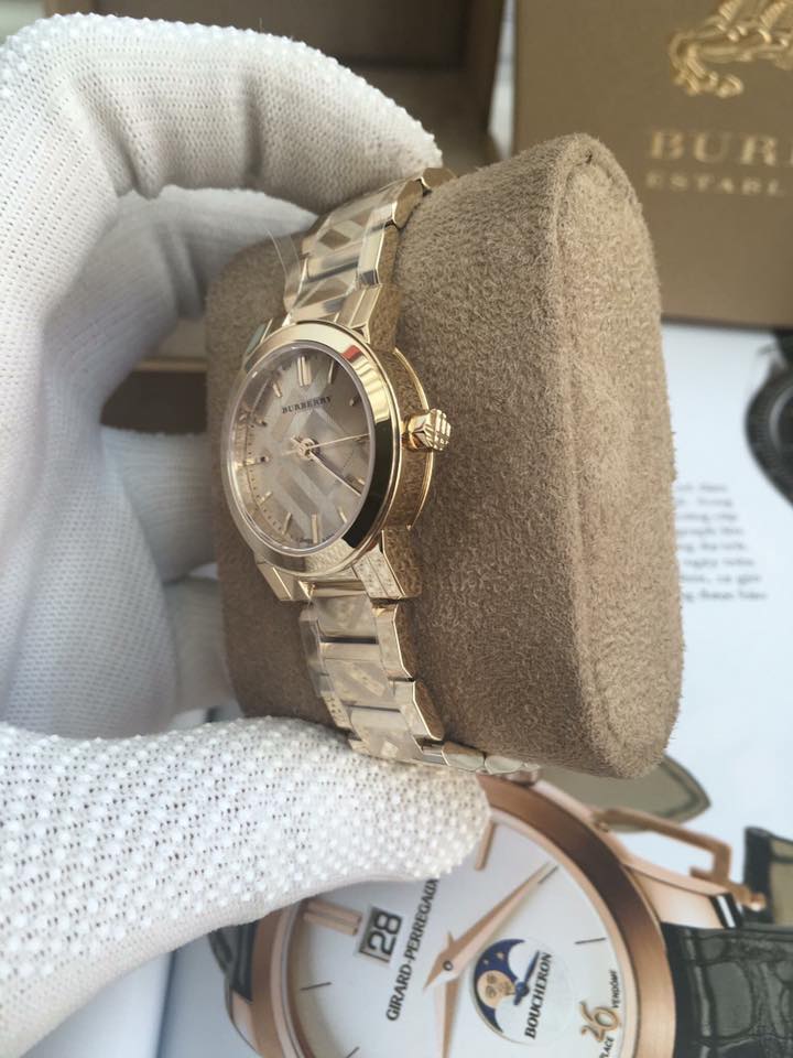 Đồng Hồ Burberry Nữ BU9234 Gold Tone, Case 26mm