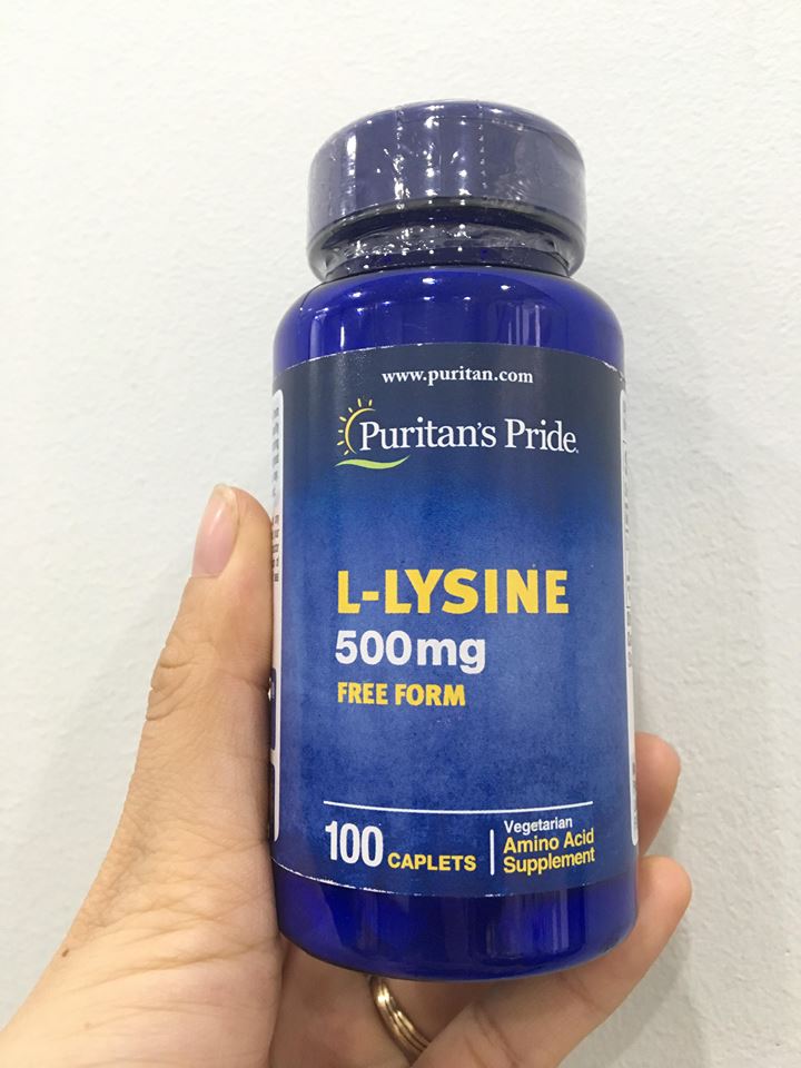 L-Lysine Puritan's Pride 500mg - kích thích tiêu hóa, tăng cường cơ bắp 1