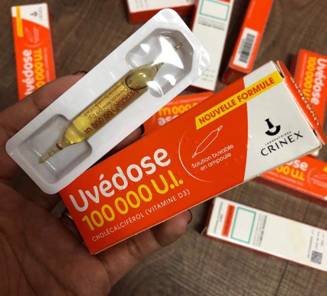 Vitamin D3 Uvedose - 1 Liều cho 3 tháng 100000 UI  2