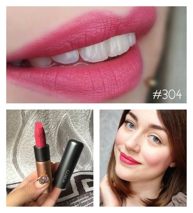 Swatch chi tiết màu son kiko Velvet Passion Matte Lipstick hot ...