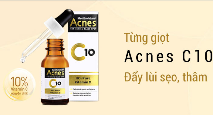Acnes C10 – Hỗ trợ cải thiện vết thâm và sẹo