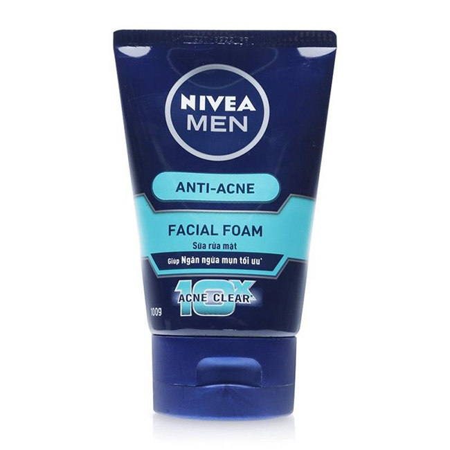 Sữa rửa mặt cho nam da nhờn và mụn Nivea Men Anti-Acne Facial Foam
