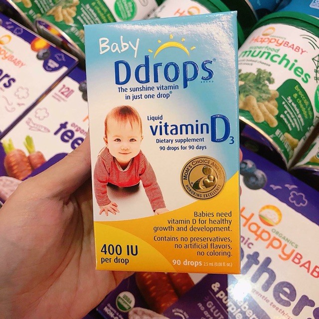 Vitamin D3 Drops Kích Thích Quá Trình Hình Thành Xương Cho