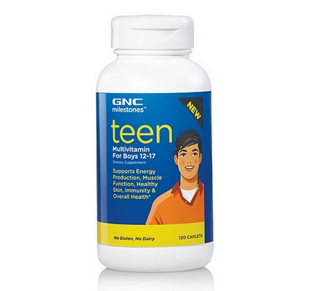 Teen Multivitamin For Boys 12-17 GNC Milestones hỗ trợ tăng chiều cao