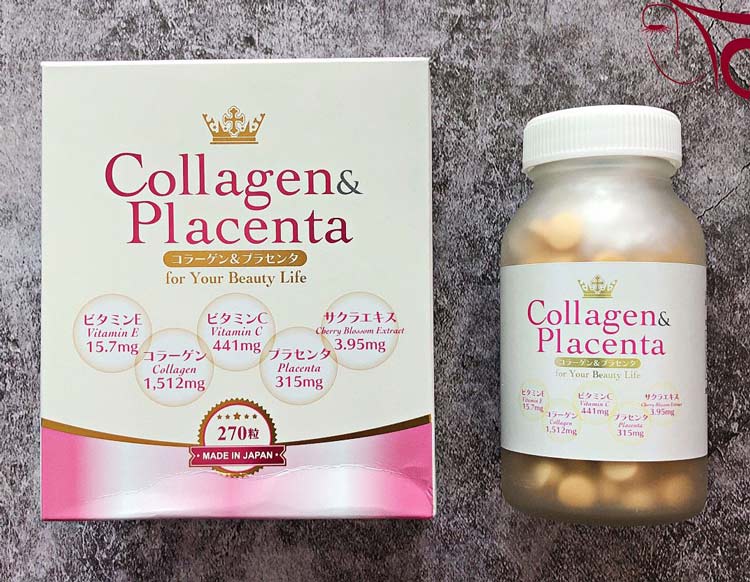 viên uống Collagen Placenta 5 in chính hãng
