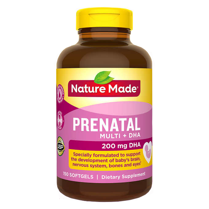 nature made prenatal multi + dha mẫu cũ