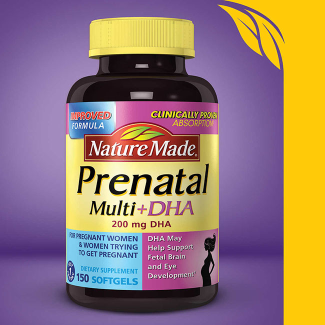 Vitamin tổng hợp cho bà bầu của mỹ Nature Made Prenatal Multi +DHA
