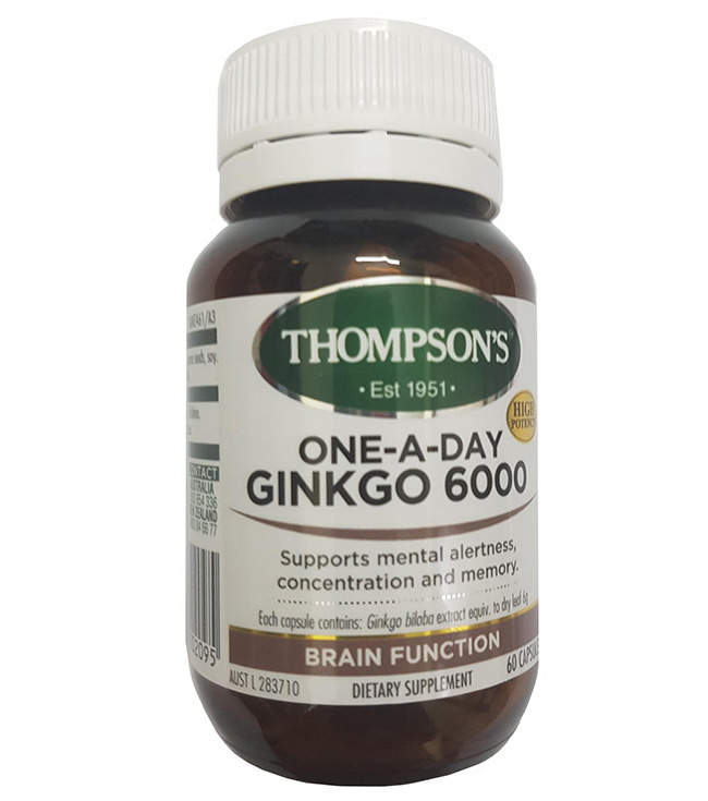 Thompsons One A Day Ginkgo 6000mg