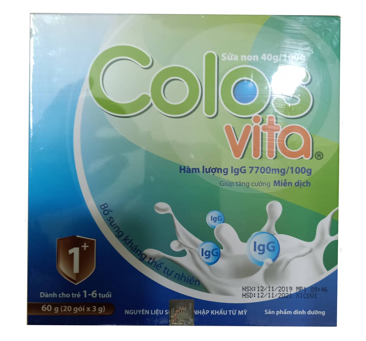 Sữa non Colosvita cho trẻ từ 1-6 tuổi mẫu mới