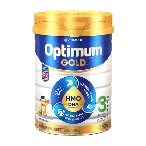 Sữa Bột Optimum Gold HMO 3 Mẫu Mới Cho Trẻ 1-2 Tuổi