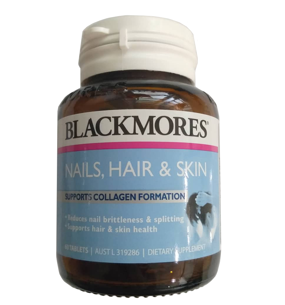 Viên uống đẹp da, móng và tóc - Blackmores Nails Hair Skin mẫu mới