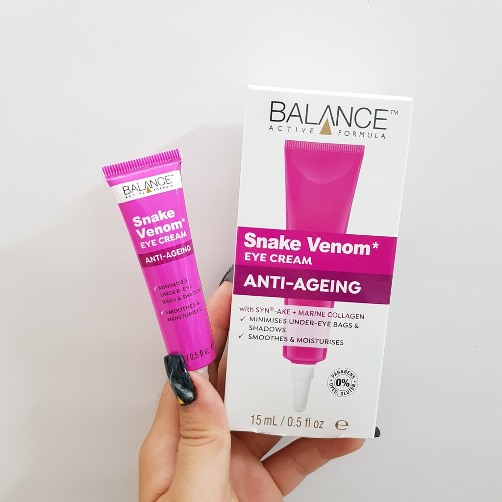 Kem dưỡng mắt Balance Active Formula Snake Venom Eye Cream với thành phần chính là Syn – Ake