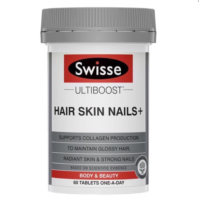 Viên uống Collagen Swisse Hair Skin Nails 60 viên của Úc