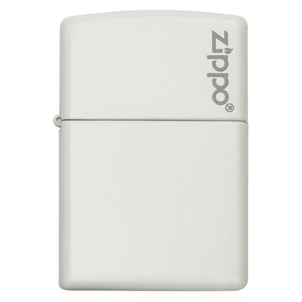 Zippo White Matte with Zippo Logo 214ZL hàng chuẩn