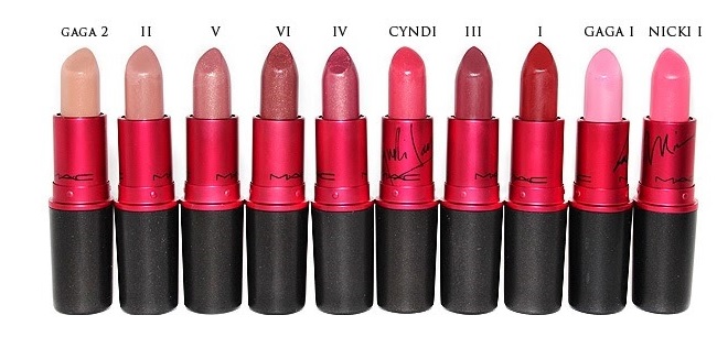 Bảng màu son MAC Viva Glam Lipstick
