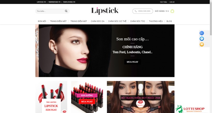 Lipstick - Cửa hàng mỹ phẩm bán son chính hãng