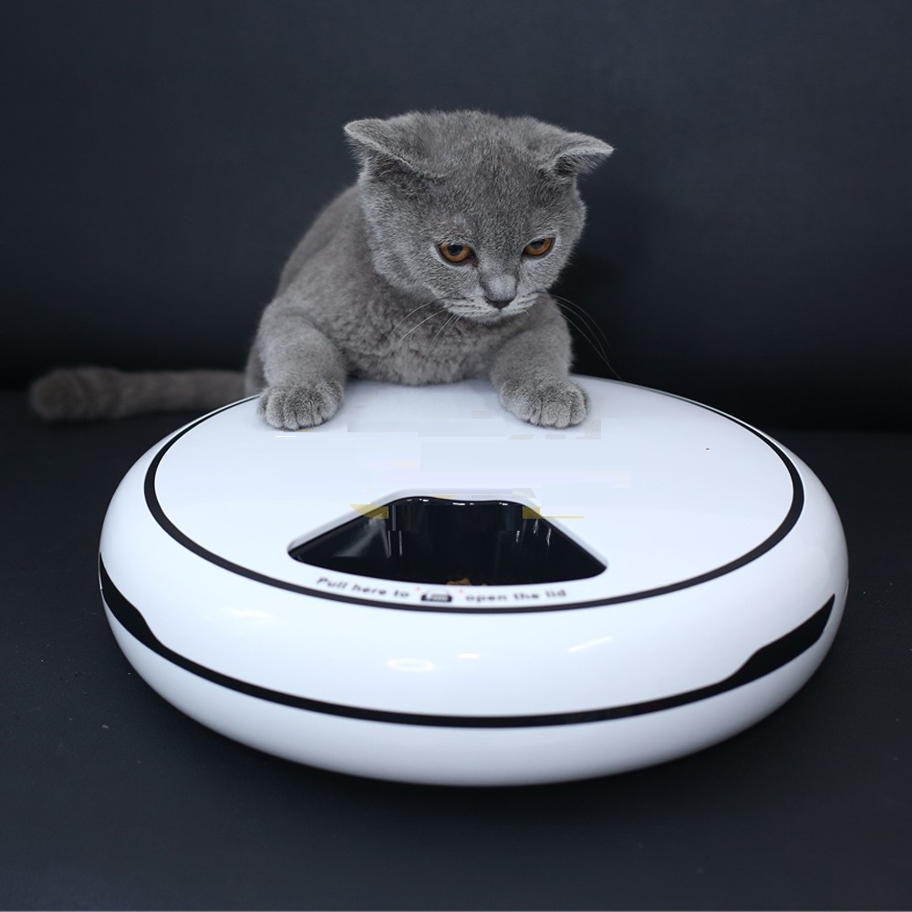 Máy ăn tự động cho mèo 5 ngăn C200 hỗ trợ bữa ăn tiện lợi