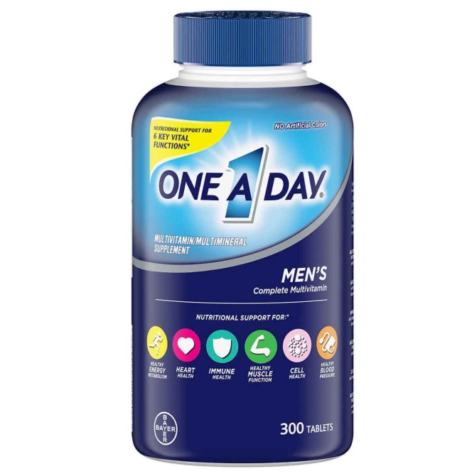 One A Day Men's Multivitamin Health Formula- thực phẩm chức năng của Mỹ