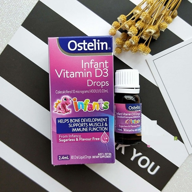 Vitamin D3 Drops Ostelin của Úc