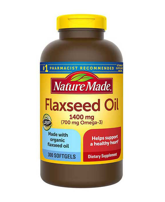 Dầu hạt lanh Nature Made flaxseed oil 1400mg mẫu mới