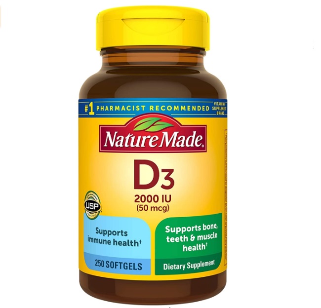Vitamin D3 Nature Made 50 mcg 2000 IU
