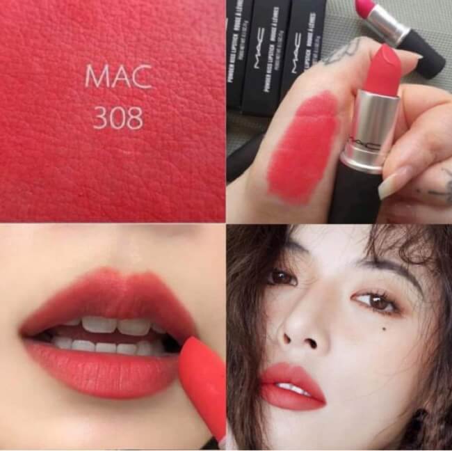 Son môi màu hồng san hô của Mac