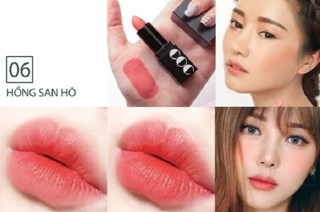 Momo First Chu Semi Matt Lippenstift Coral Pink