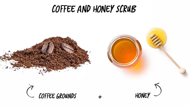 Cách tẩy tế bào chết môi bằng bã cà phê và mật ong