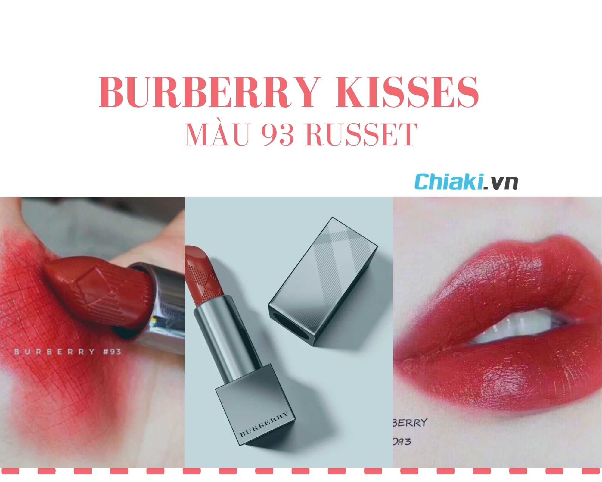 Burberry Kisses 93 - color son đỏ hỏn tôn da