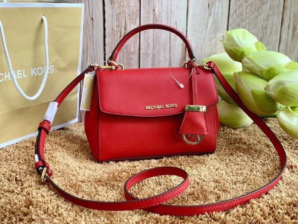 Túi Michael Kors Ava Màu Bright Red Hàng Chuẩn Auth