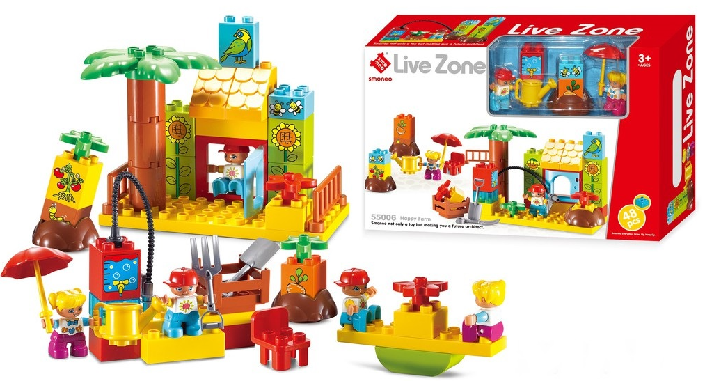 Bộ đồ chơi lắp ghép Nông trại hạnh phúc Toys House 55006