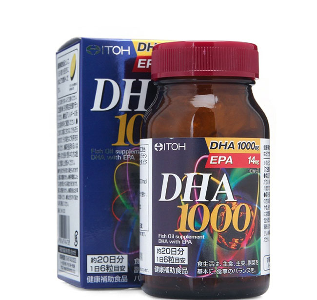 Thực phẩm công dụng xẻ óc DHA 1000mg & EPA 14mg ITOH