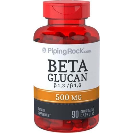 Viên hỗ trợ hệ miễn dịch Piping Rock Beta Glucan 1,3/1,6-D-Glucan 500mg