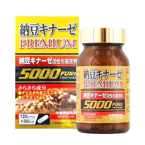 Viên uống Nattokinase Premium 5000FU Nhật Bản