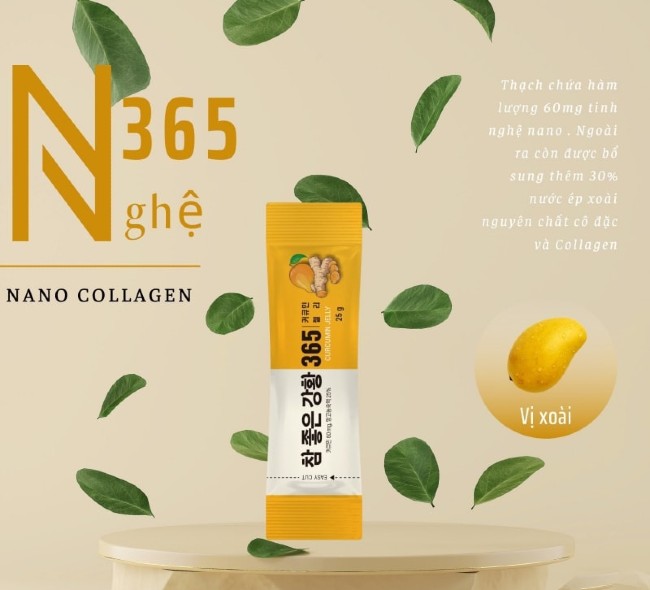 Collagen Nước Hàn dạng thạch Nghệ Jelly 365