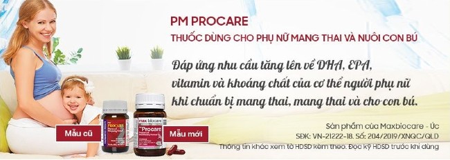 Vitamin cho bà bầu PM Procare Pregnancy & Breastfeeding