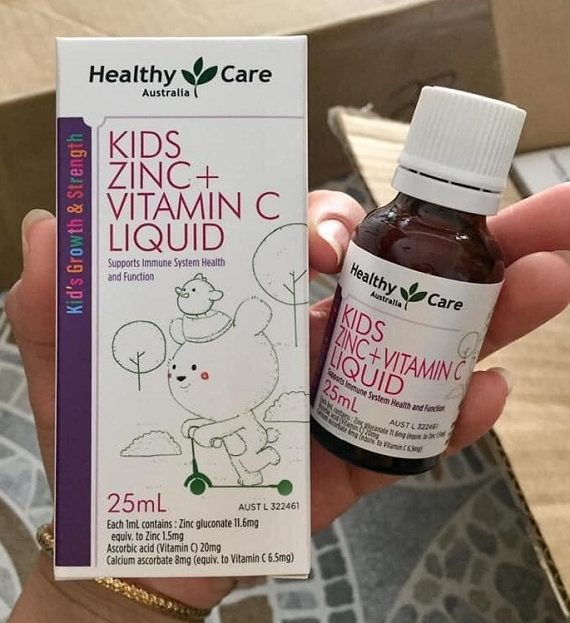 Siro Healthy Care Kids Zinc + Vitamin C tăng đề kháng cho bé