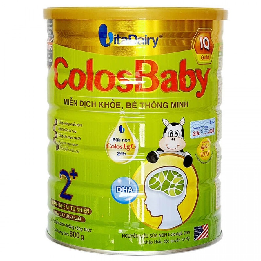 Sữa non Colosbaby IQ Gold 2+ cho bé từ 2 tuổi trở lên