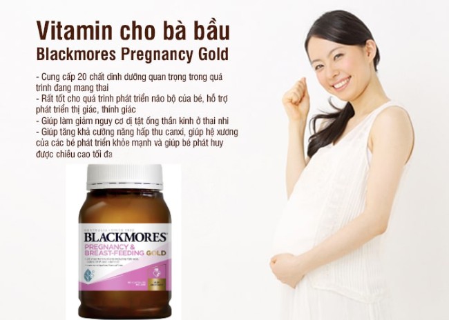 Vitamin tổng hợp cho bà bầu Blackmores Pregnancy Gold