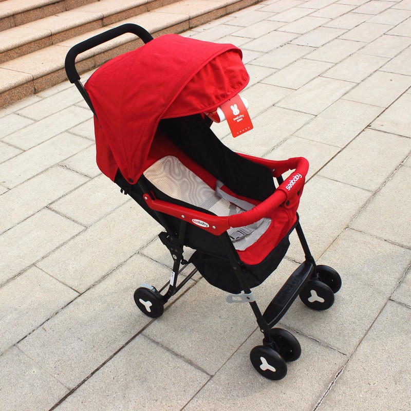 Xe đẩy 1 chiều 2 tư thế Seebaby QQ2 màu đỏ