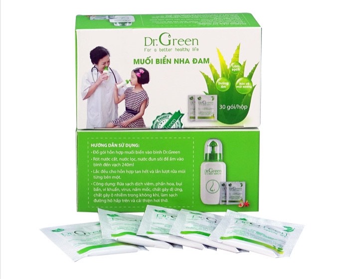 Muối Rửa Mũi Dr.Green Hỗ trợ làm sạch và bảo vệ hệ hô hấp hiệu quả