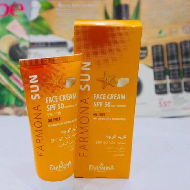 Kem chống năng chuyên dùng cho da dầu Farmona Sun Face Cream Oil Free Spf 50 