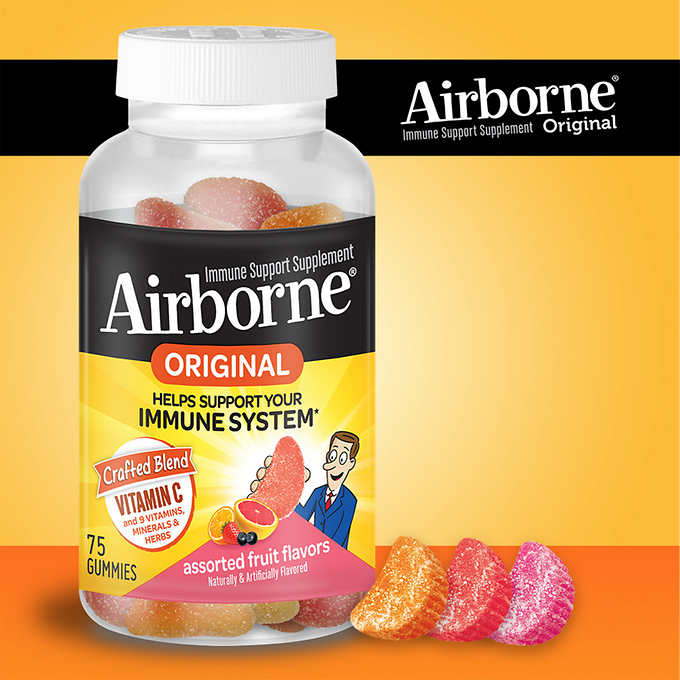 Kẹo dẻo bổ sung vitamin tăng đề kháng Airborne Immune Support Supplement