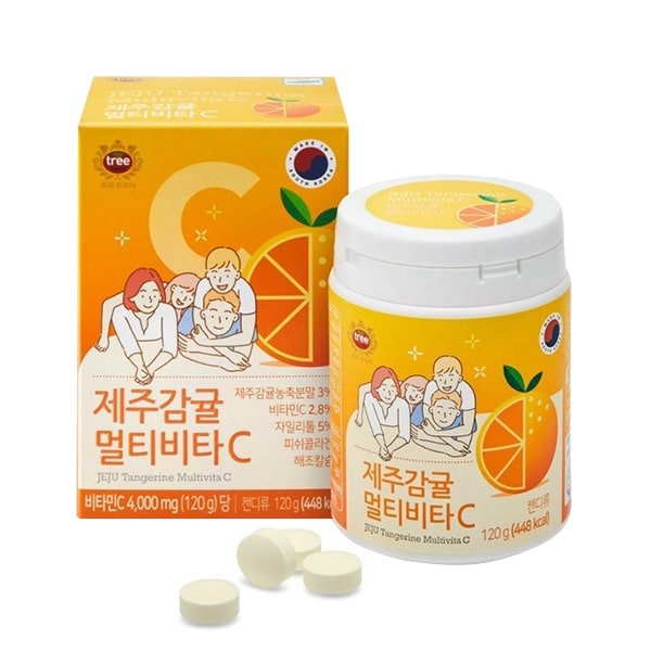 Viên ngậm Vitamin C Jeju Tangerine Multivita C 4000mg 120 viên