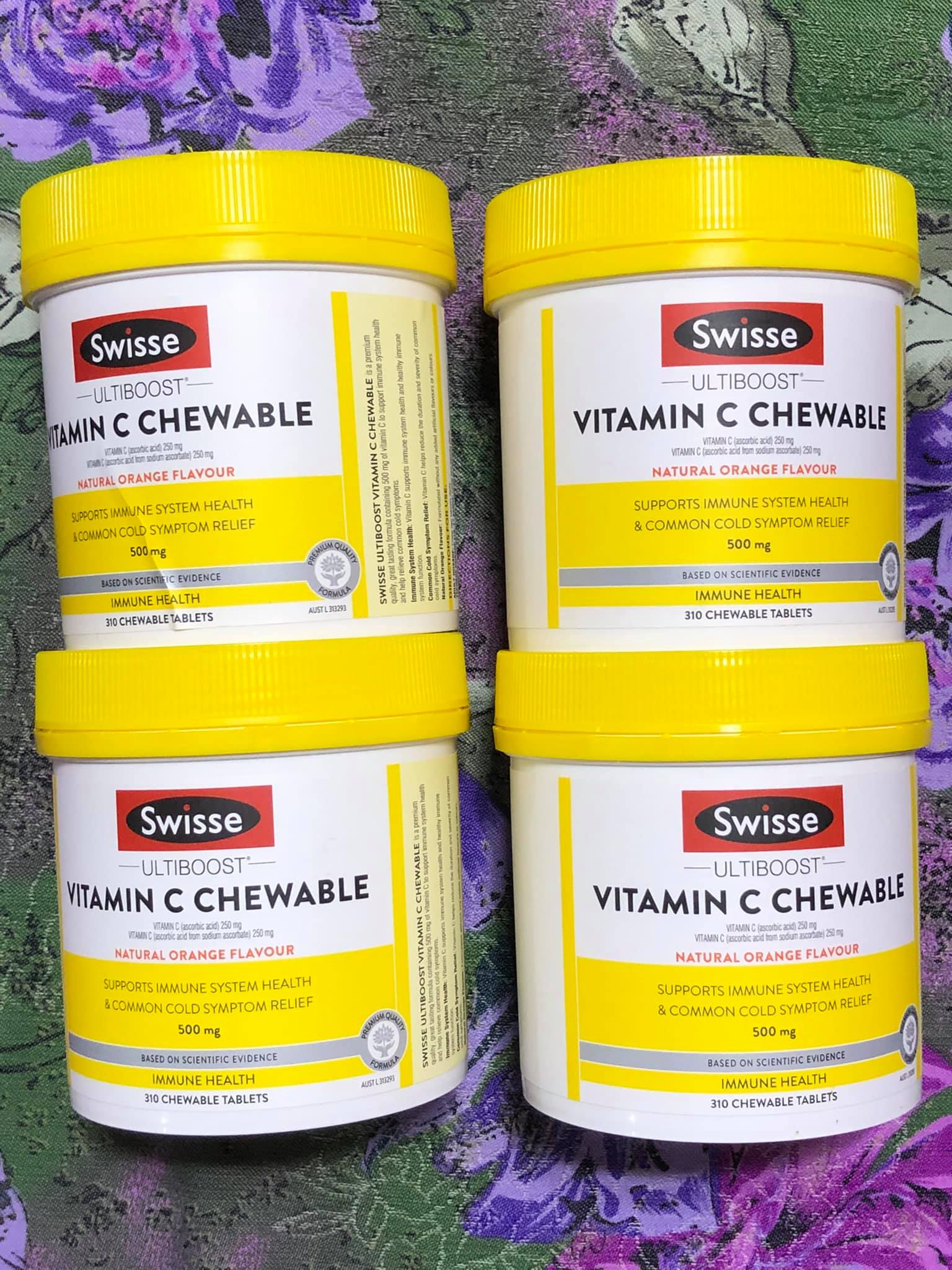 Viên nhai Swisse Vitamin C Chewable 500mg bổ sung vitamin C cho nhiều lứa tuổi 