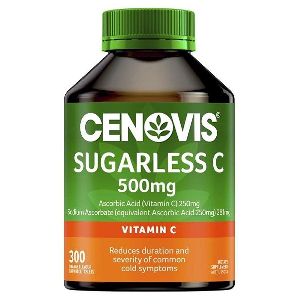 Vitamin C dạng nhai không đường Cenovis Sugarless C